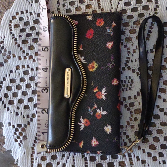 Rebecca Minkoff black floral case mate for I phone